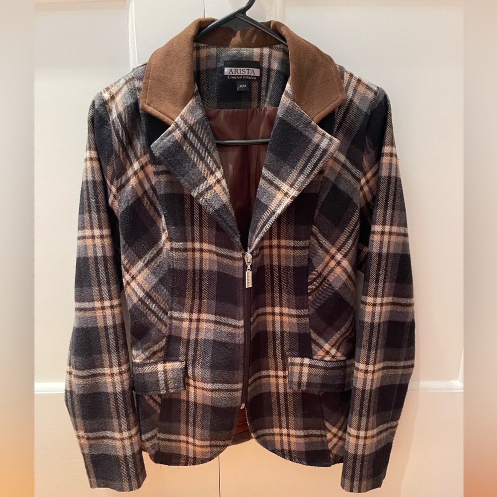 Arista Limited Edition Equestrian Plaid Jacket, Medium